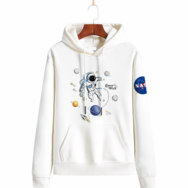 

2021 NASA Long Sleeve Hooded Hoody Pullover Men Women Hoodie Sweatshirts Plus Size 222, Pink 2