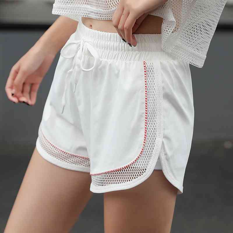 2019 new spring and summer shorts women&#039;s Fitness Yoga quick drying pants loose leisure sports Running Shorts Large-image-702428044