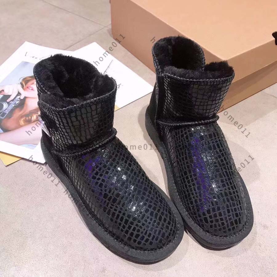 

designer Classic mini fashion australia boots Top Quality women fluff yeah platform womens boot girls lady bow winter snow Ankle size 35-43 without box by home011 02, #36