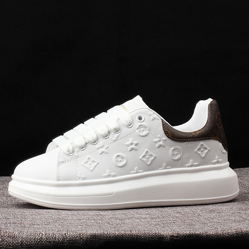 

New Designer Brand Luxury Women Shoes Wedge White Shoes Thick Bottom Casual Sneakers Unisex Platform Tennis Zapatos -44
