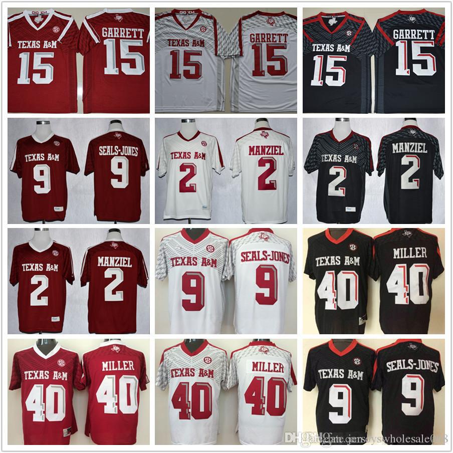 

Men WOMEN Soccer Jersey YOUTH #15 Myles Garrett #2 Johnny Manziel #40 MILLER #12 #9 SEALS-JONES Texas A Aggies College jerseys, As photos