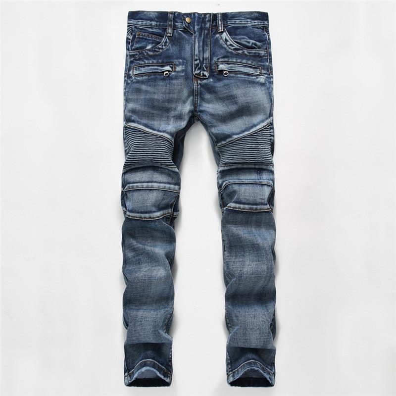 

Men's Jeans Slim Stacked Mens Summer Long Solid Color Stretch Straight Homme Denim Pants Casual Male Trousers1