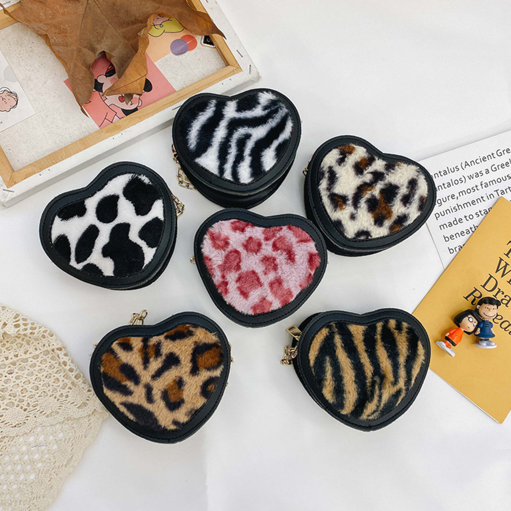 

New Free Cute Toddler Girls Leopard Mini Purse Summer Autumn Fashions Handbag Lovely Children School One-shoulder Bags
