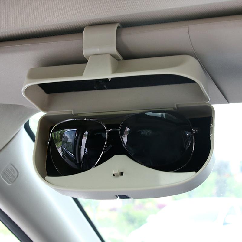 

Other Interior Accessories Car Glasses Box Sunshade Bill Clip Multifunctional Storage Organizer Sunglasses Holder Pockets