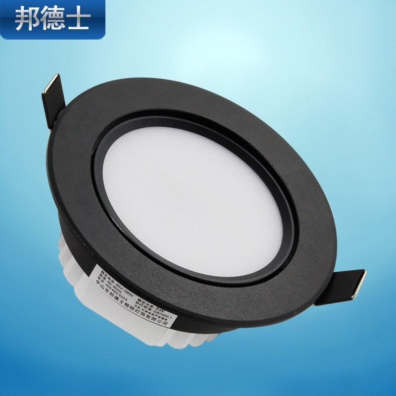 

Bondex black down led 3w5w7w ceiling hole spot light aperture 7.5cm embedded