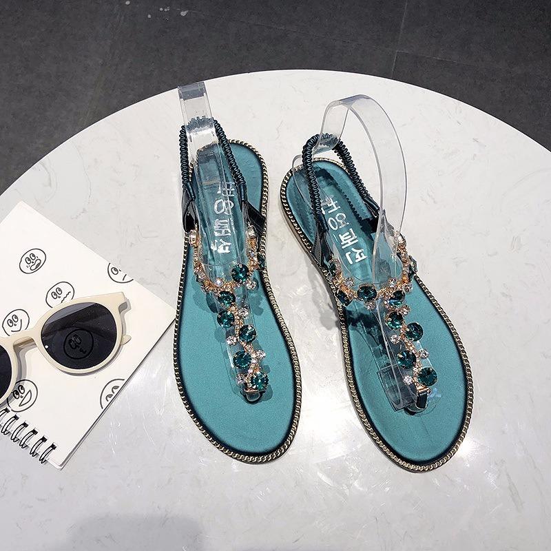 

Fashion Women Sandals For Luxury Shoes Women Designers Beach Sandals Platform Ladies Shoes Light Breathable Roman, Green