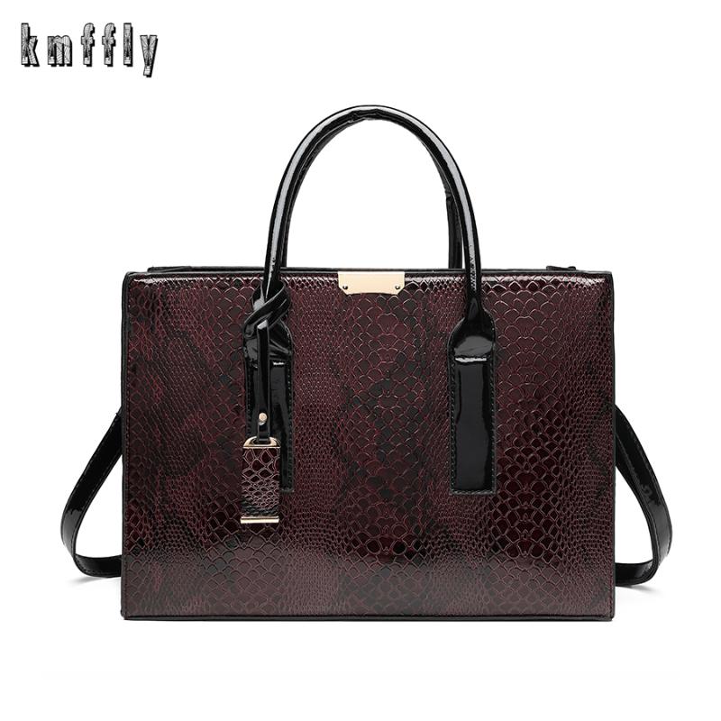 

Evening Bags Fashion Serpentine Pattern Ladies Handbags 2021 Luxury Handbag Women Designer Large Capacity Shoulder Messenger