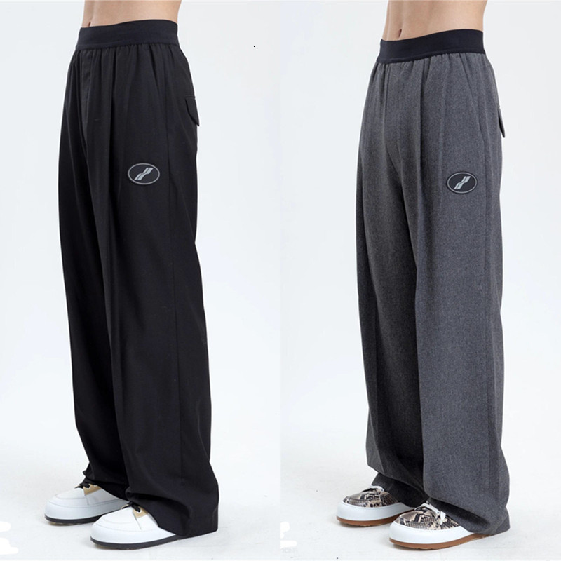 

2021 New Black Gray We11done Men Women 1:1 Best Quality Full Length Welldone Trousers Jogger Pants Sweatpants Gprq