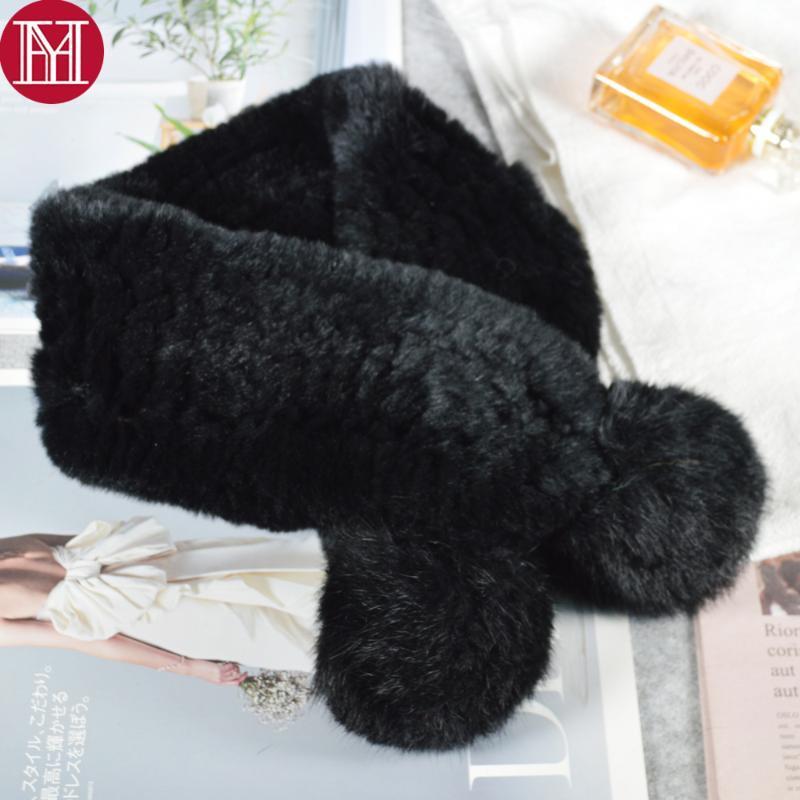 

Scarves Children Real Rex Fur Scarf Short Style Knitted Neckerchief Child Natural Ring, Blue;gray