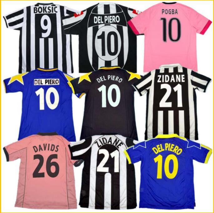 

Retro Juve DEL PIERO soccer jersey 84 85 92 95 96 97 98 99 02 03 11 12 15 16 Platini Zidane Inzaghi Rossi Vieri Davids Camisa de Fútbol