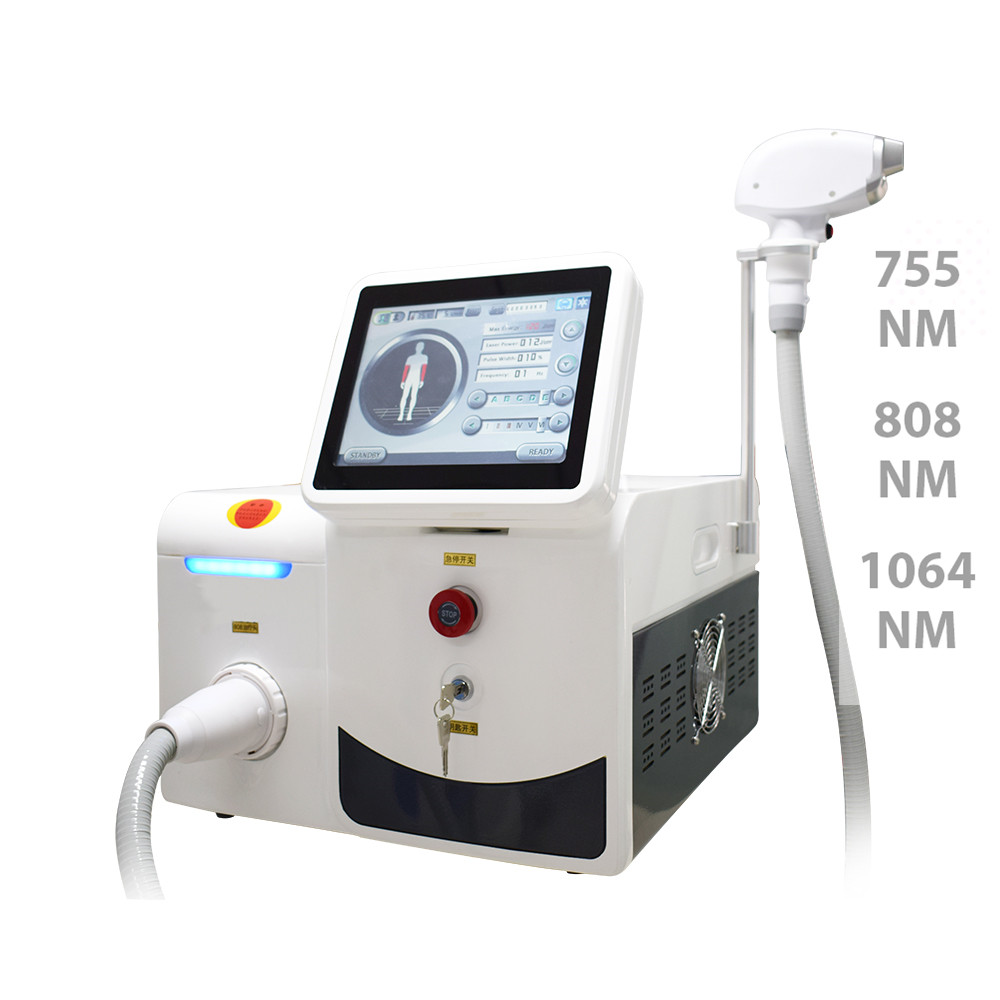Portable Painless permanent Laser Hair Removal Diode Laser Machine 1064 808 755 triple hair removal laser-image-666603410