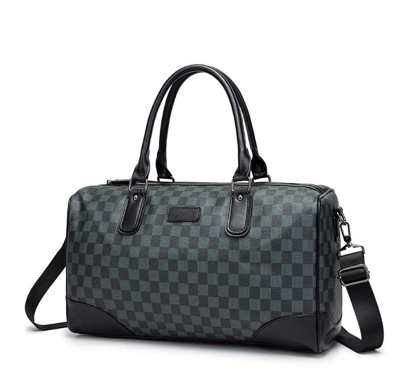 

2022 Sshort-Distance Travel Bag Large-Capacity PU Hand-Made Poor Luggage Fashion Embossed Sports Gym Bags, With logo