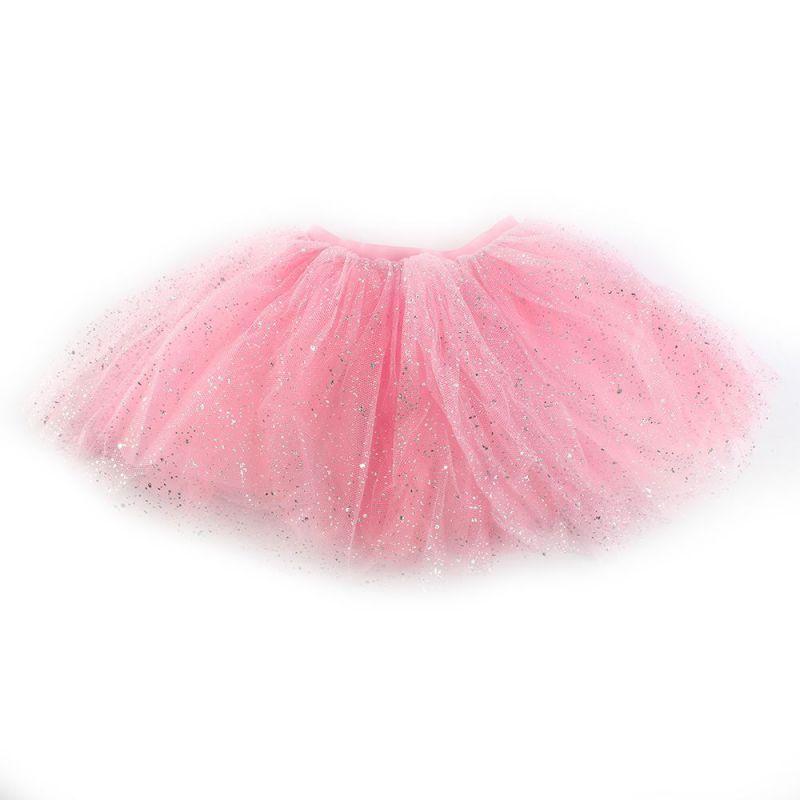 

Skirts Candy Multi-Color Kids Baby Princess Tutu Skirt Girl Bling Shine Ballet Dance Wear Party Birthday Vestidos 2-7Y, Blue