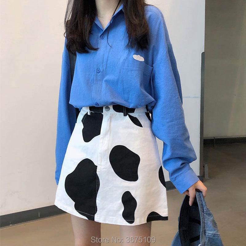 

Skirts Cow Print Jean Skirt Mini Pencil Sexy Denim High Waist Vintage Plus Size Wrap Short For Women Ladies Summer Womens, Black