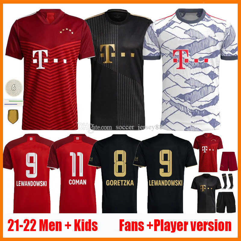 

BaYern LEWANDOWSKI soccer jerseys Fans Player version 21 22 SANE muNich COMAN MULLER DAVIES Men Kids kits jersey2021 2022 camiseta Camisa de futebol football shirt, Kids home kit