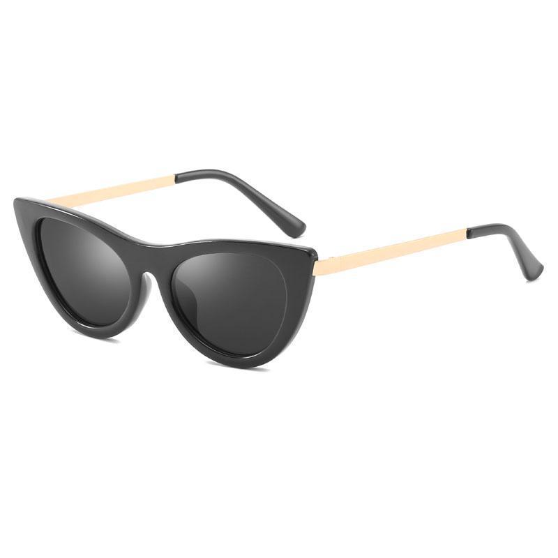 

21s fashion New designer sunglasses high-end kitten eye frame top quality men and women s generous style uv400 protection glasses with box, White;black
