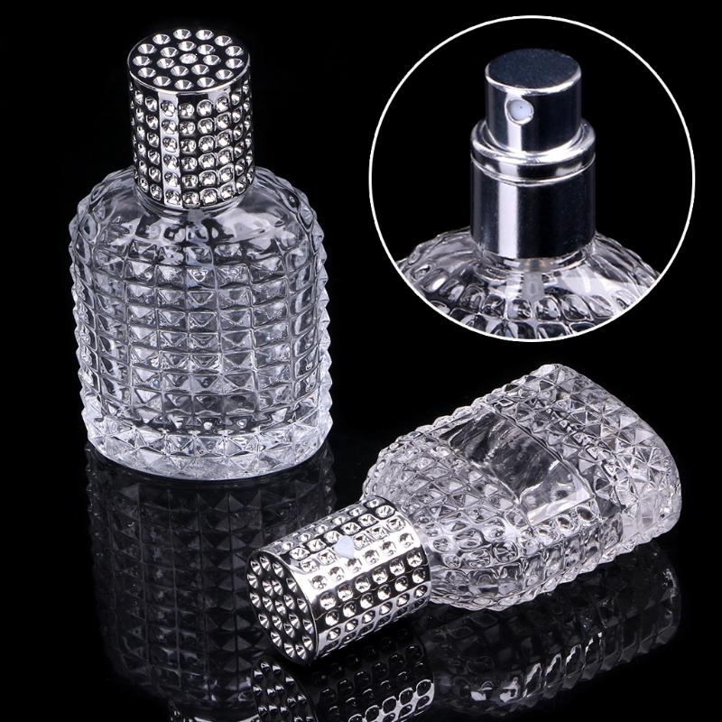

New Style Pineapple Portable Glass Perfume Bottle With Spray Empty With Atomizer