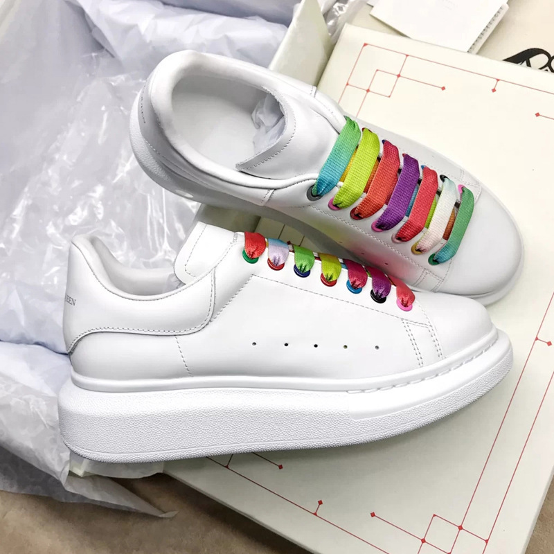 

small white women's 2021 new versatile muffin thick soled shoes women's shoes sports shoes men's1, White tail color red belt