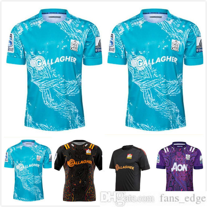 

Chief Super Rugby Jerseys home away League shirt 20 21 Jersey Zealand Performance shirts top tai, Black;gray