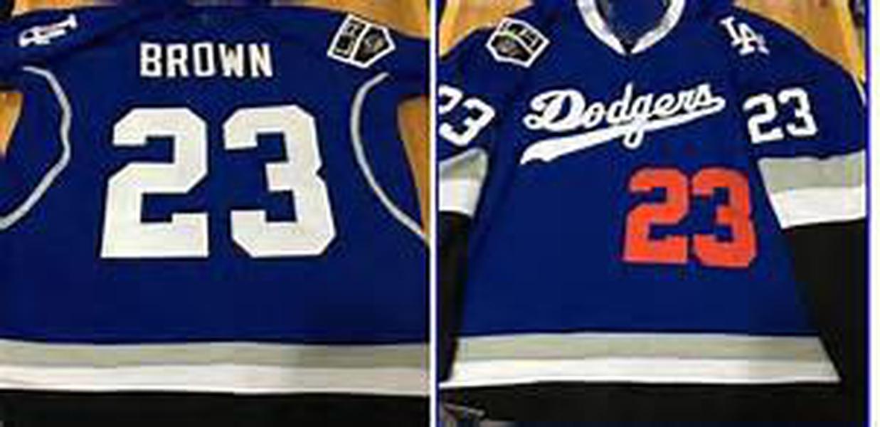 

Hot Sale Los Angeles Kings 23 Dustin Brown Limited Blue Hockey Jersey Blue Hockey Jersey or Custom any player for any name jerseys, Black;red