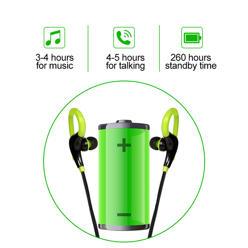 

Wireless HIPERDEAL movement new bluetooth headset music Q10 stereo OEM hang ear type Q10 popular tide model, Black