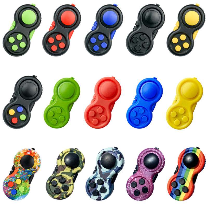 

Fidget Pad Controller Game Focus Toy Fidgets Cube Finger for Adhd Add Ocd Autism Anxiety Stress Relief Toys