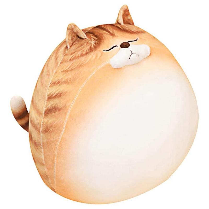 

Cat Plush Pillow Soft Orange Tabby Stuffed Animal Calico Toy Gifts For Kids Boys Girls