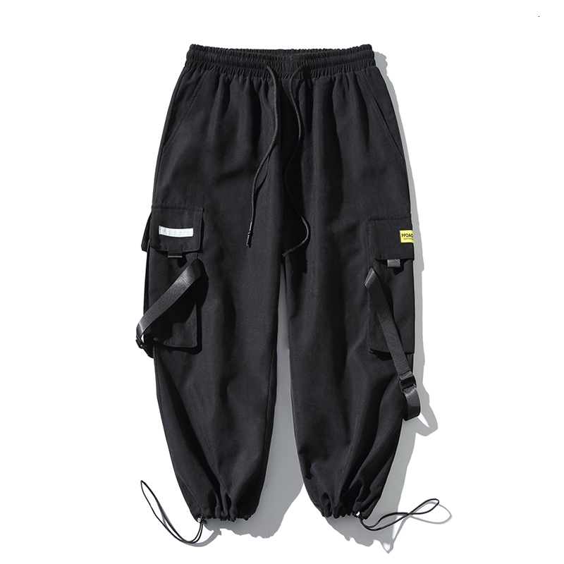 

2021 New Streetwear Harem Men Summer Baggy Cargo Loose Calf Length Plus Size Pants Casual Trouser Male Hip Hop Ribbons Sweatpants 0asd 5qmy, Dark grey