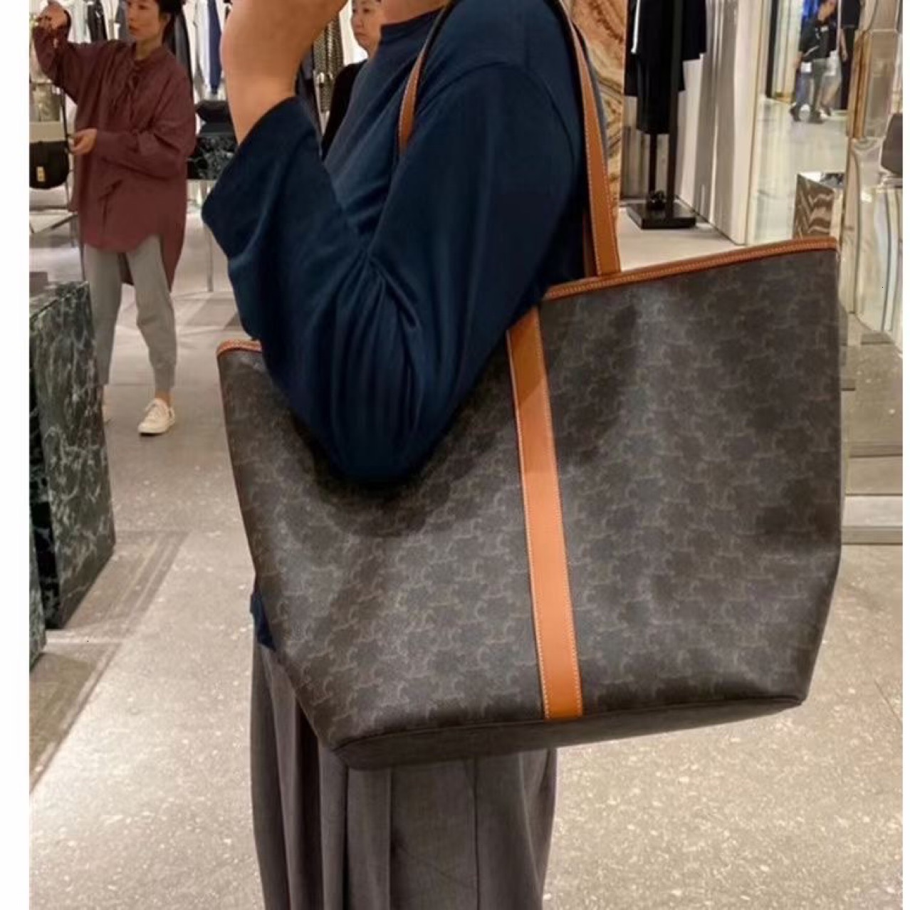 

75% OFF Celin / sailin special women's large capacity old flower Canvas Shopping Handbag Shoulder mother's Bag