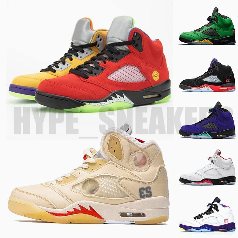 

2021 Jumpman 5 What the off Sail Retro Women Mens basketball shoes Alternate Grape 5s Fire Red Oregon Ducks Sneakers WITH GIFTS