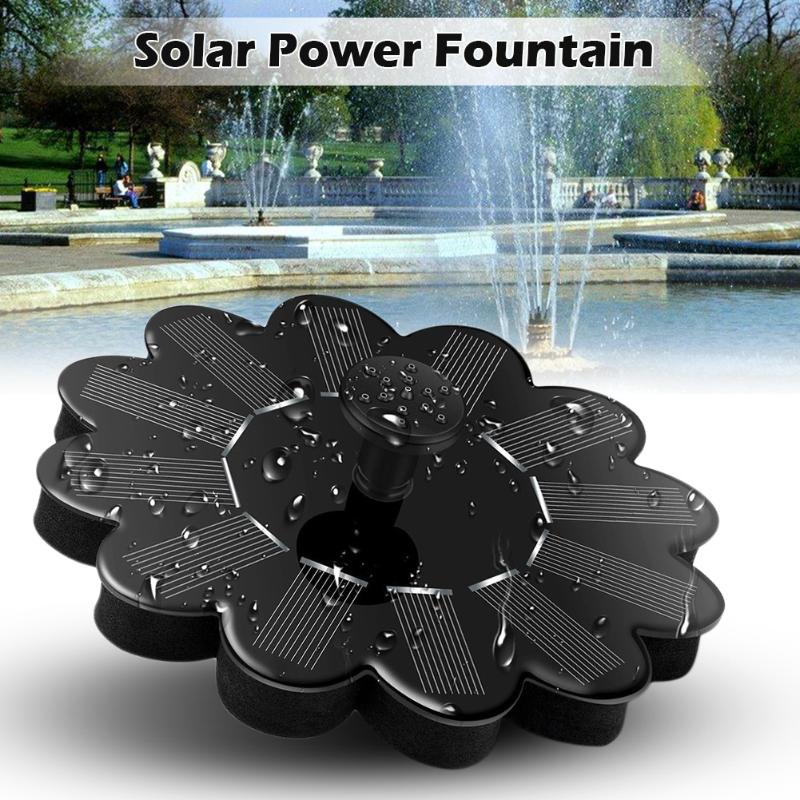 

Solar Water Pump Floating Panel Pool Sun Flower Shaped Solar Power Fountain Garden Landscape Garden Pond Watering Decoration