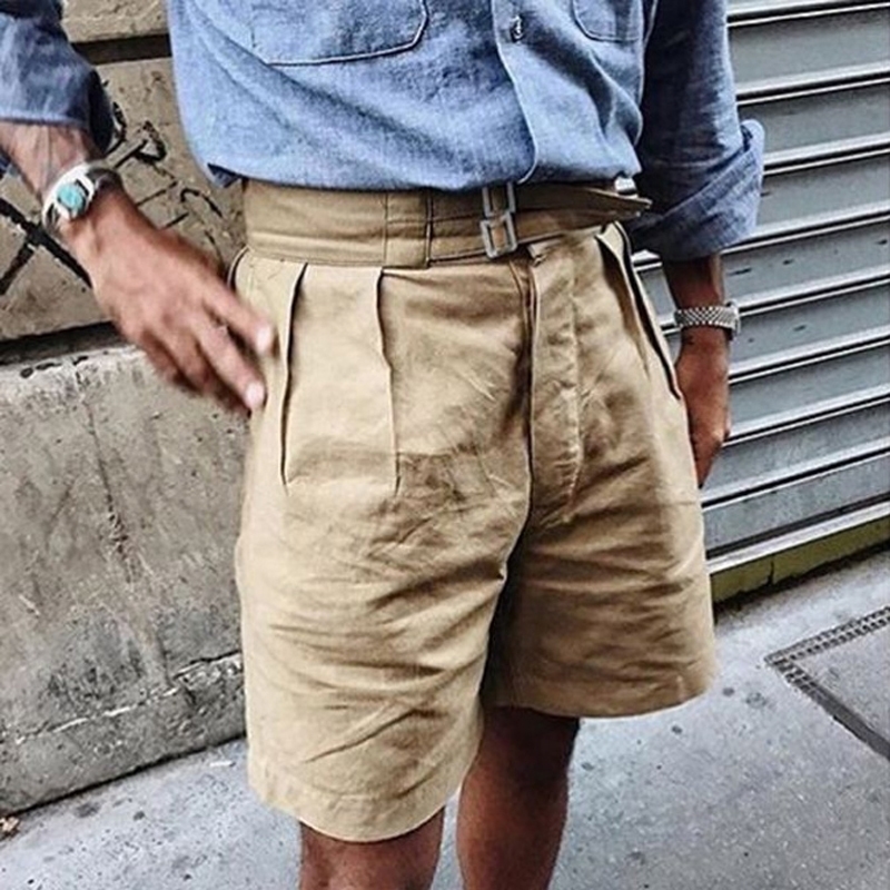 

NON STOCK 1941 Pattern UK Army Khaki Drill Combat KD Shorts Gurkha Pleated T200718