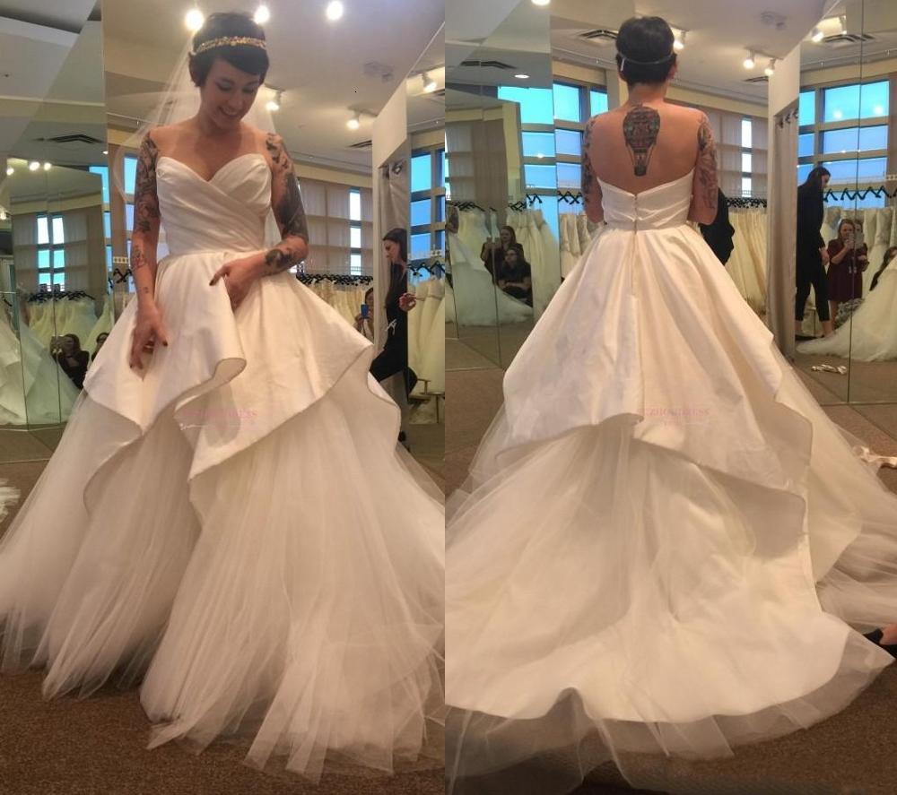 

2021 New White/ivory Ball Wedding Strapless Princess Layers Beach Curch Bohemia Bridal Gown Vintage Robe De Maiee 7zqz