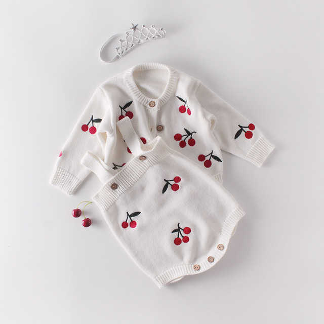 

Pattern Baby Jumpsuit Girl Spring And Autumn Sweater love Print Jacket + love Print Jumpsuit Two Piece Suit 210722, 82072 blue