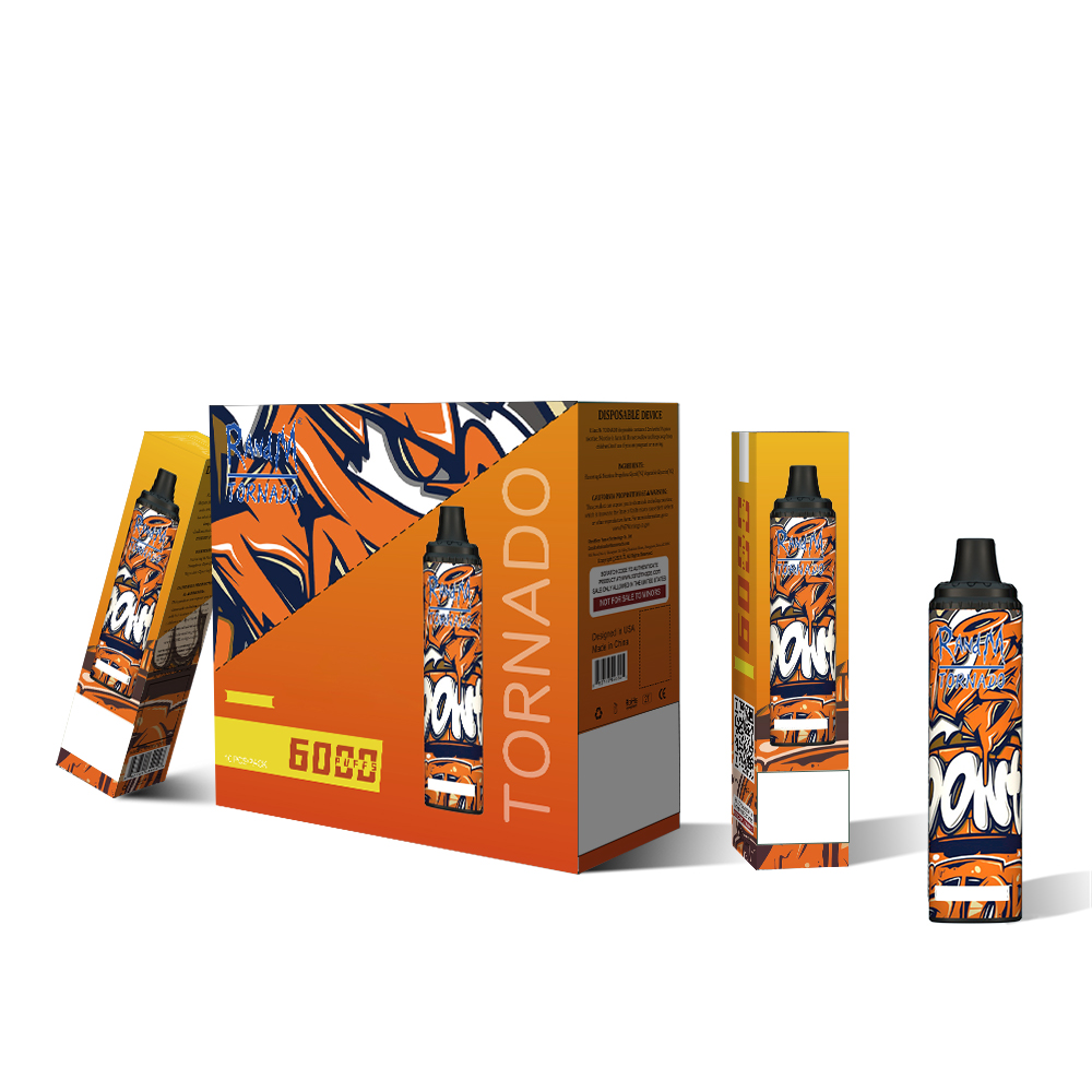 

Verified Code RandM Tornado disposable E cigarette Mesh Coil R&M vapes pen