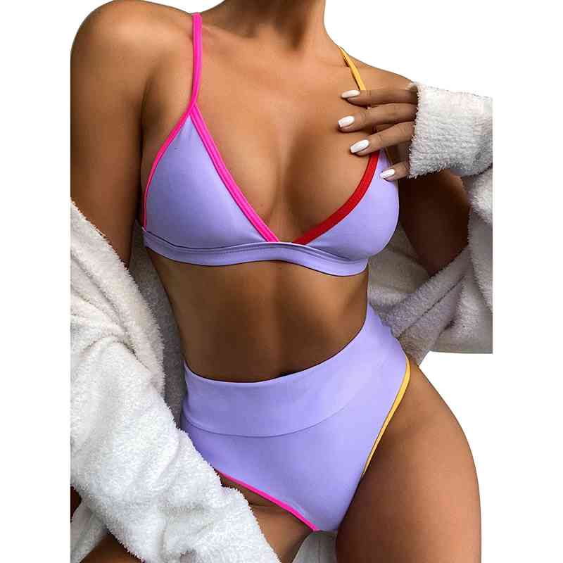 Women&#039;s Swimwear Patchwork Bikini Sexy Snakeskin Two Piece Swimsuit 2021 Female Set Padded Biquini Beachwear Bathing Suit HDNB-image-702337113