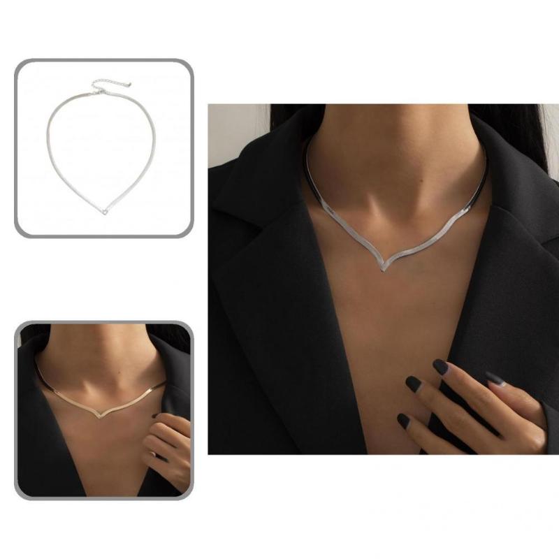 

Chokers Female Stylish Lightweight Geometric Choker Necklace Vintage Delicate For Daily Wear