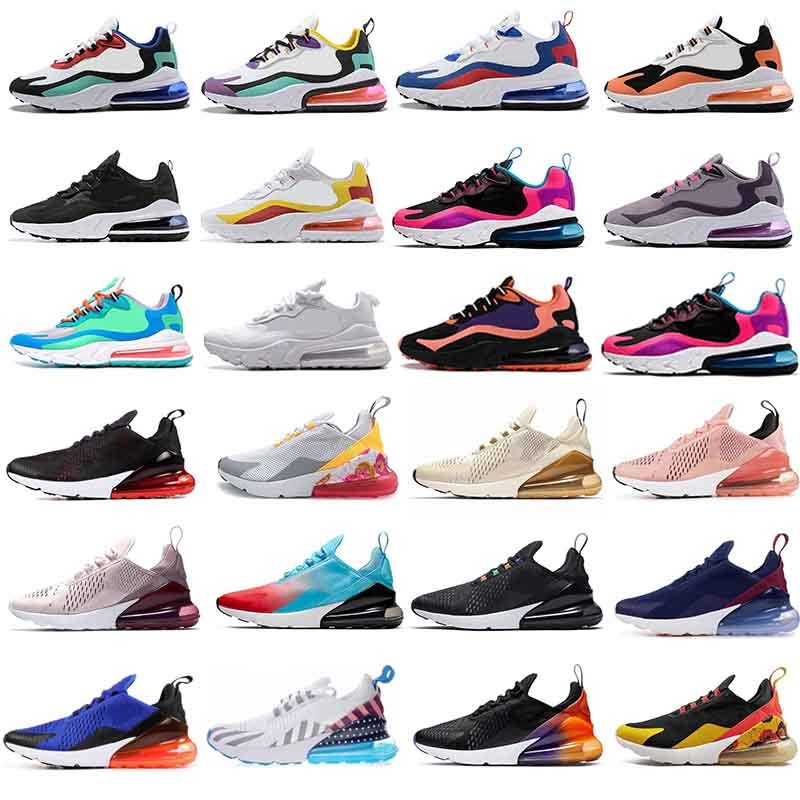 

270 sneakers white Red black USA 270 react Supernova Yellow UNC Bauhaus Coral womens sports trainers outdoor, Bubble wrap packaging