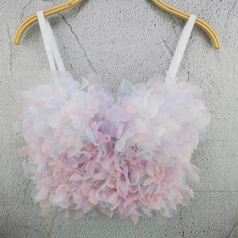 

Bustiers & Corsets Sexy Three-Dimensional Flower Crop Top Yk2 Clothing Fairy Bustier Corset Festival Rave Club Outfits Women Elegant Sweet B, White