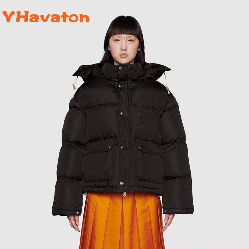 

2022 New Women 90% Down Jacket Ultra-light Autum Winter Short Hooded Warm White Duck Down Coat YHavaton Women Hooded Outerwear, Photo color