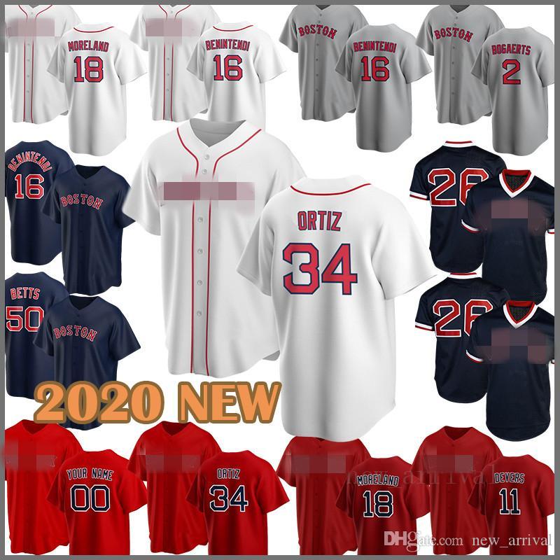 

CUSTOM Baseball Jersey Red 50 Mookie Betts Sox 9 Ted Williams 16 Andrew Benintendi 34 David Ortiz 28 JD Martinez Wade Boggs Chris Sale Mens, Blue;black
