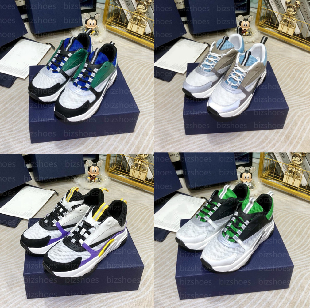 

2021 B22 Runner Trainers Luxurys Shoes White Mesh Leather Designer Sports Sneakers Chaussures b22 Platform Shoe, 02
