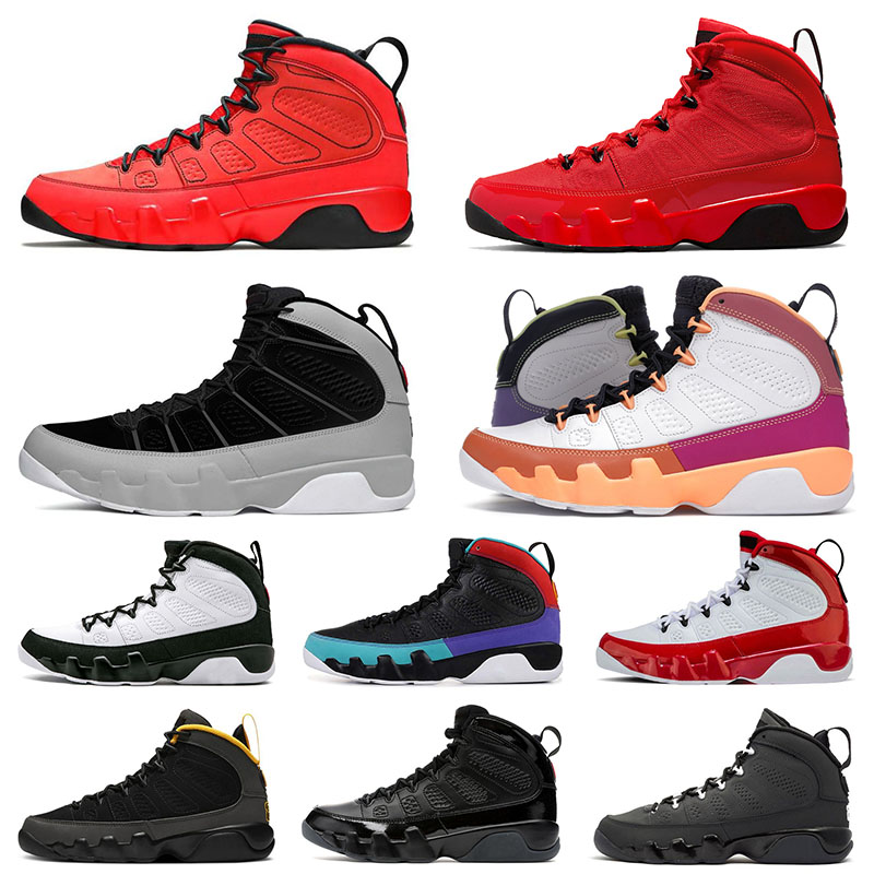 

Top quality Jumpman 9 Men Basketball Shoes 9s IX Trainers Particle Grey Chile Red Motorboat Change The World White Off Golden Gym UNC Space Jam Sports Sneakers, C4 dream it do it
