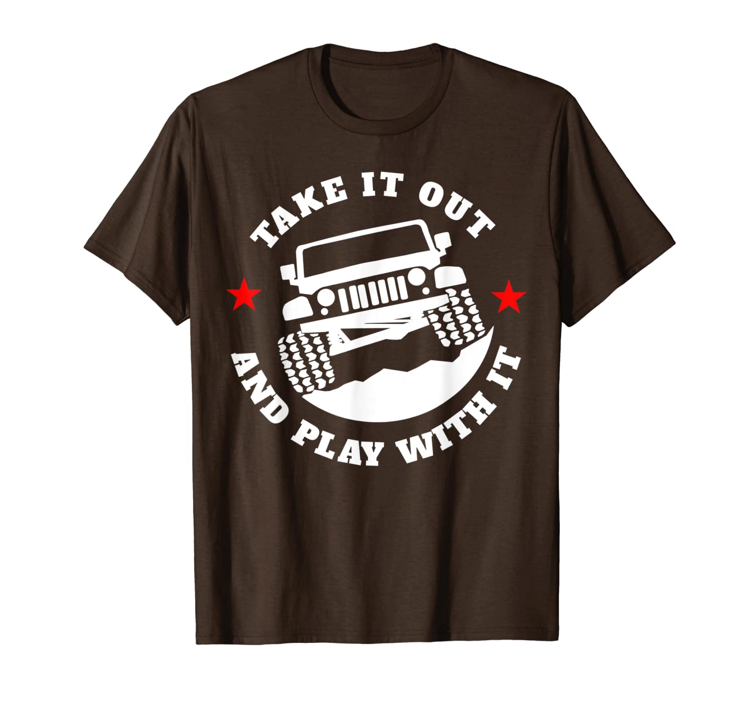 

take it out and play with it funny 4x4 t-shirt, White;black
