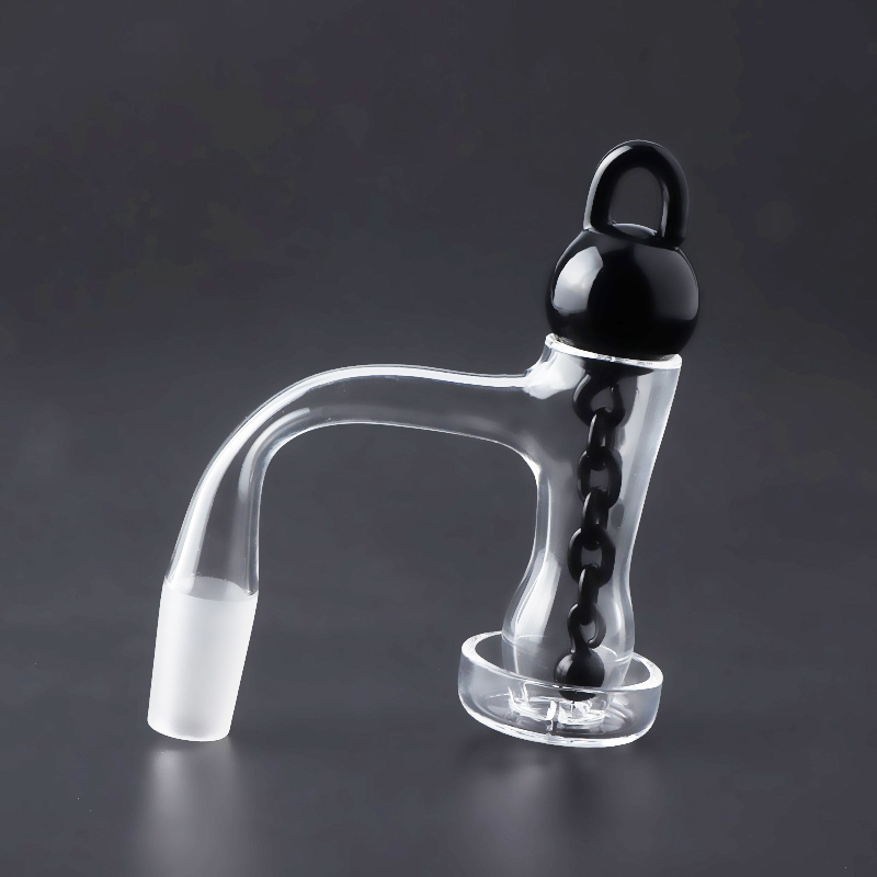 

Smoking Accessories Fully Weld Small Waist Quartz Banger Nails With Glass Terp Chains Suitfor Water Bongs