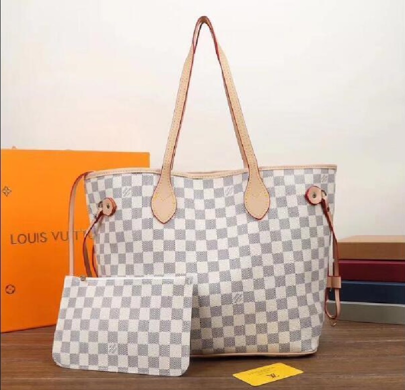 

LVLOUISVITTON VUTTON 2Pcs/set Designers Bags Handbags+Wallets Womens Handbags Flower Ladies Tote Leather Clutch Shoulder Bag