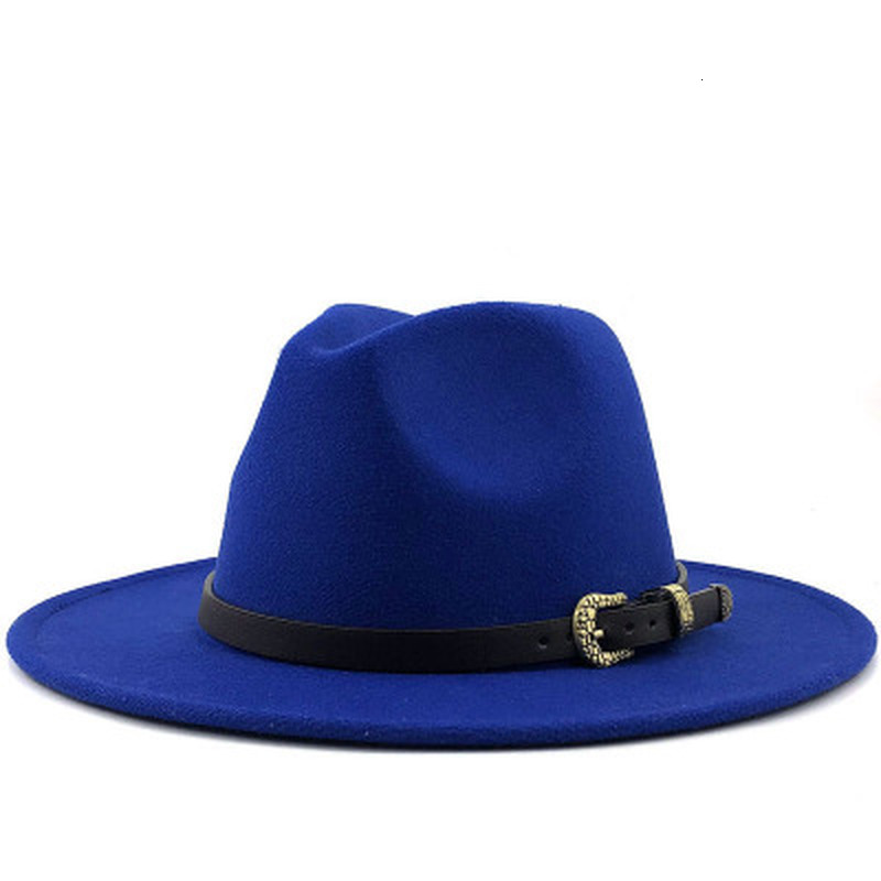 

2021 New Fedora Men Wide Brim Solid Belt Band Felted Hats Formal Wedding Church Black White Green Autumn Winter Women Hat 8a1h, Camel