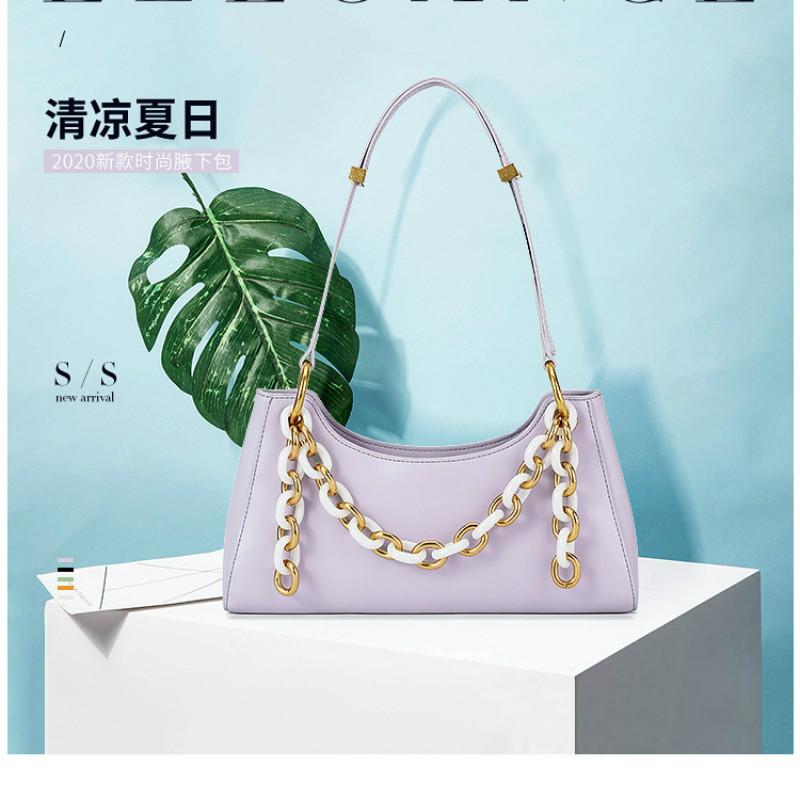

Niche designer retro armpit bag 2021 new handbag female thick chain shoulder bag female luxury handbags women bags designer, Black
