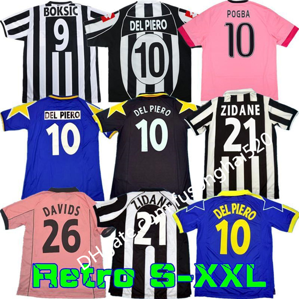 

Retro Juve DEL PIERO Conte soccer jersey PIRLO Buffon INZAGHI 84 85 92 95 96 97 98 99 02 03 Rossi ZIDANE Ancient maillot DAVIDS BOKSIC shirt