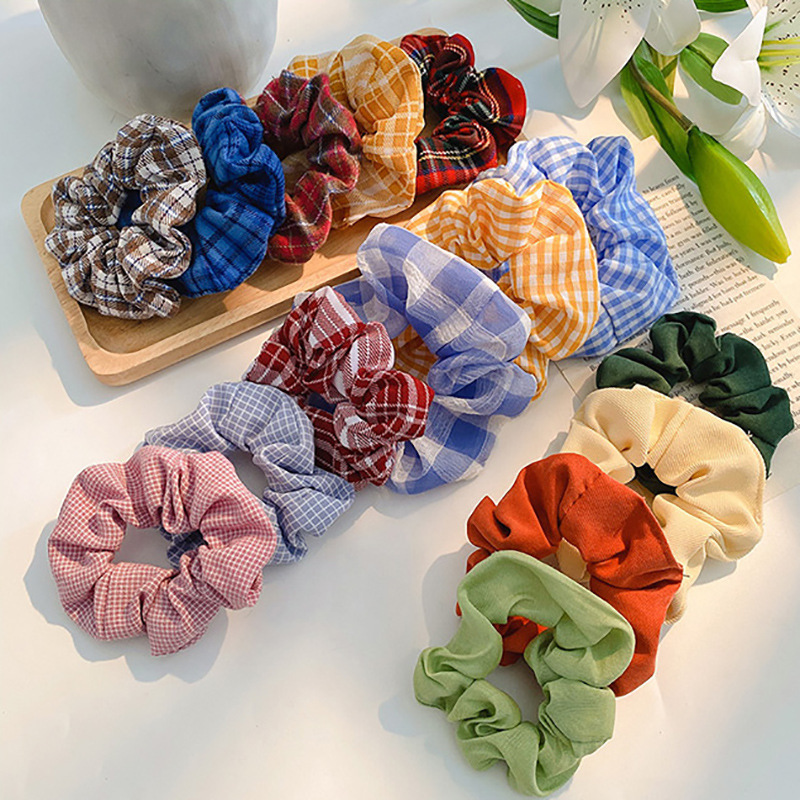 

hair band female ins simple fat sausage head rope tie head rubber band cute girl's suit